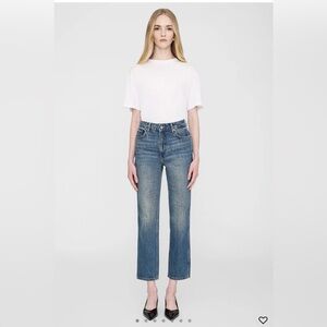 Anine Bing Blue Straight Leg Jeans size 27